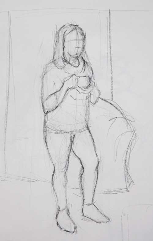 30-in-30: Figure drawing and composition – Mockingbirds at midnight